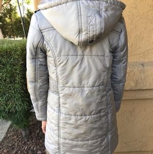 Zara Kids silver puffy coat